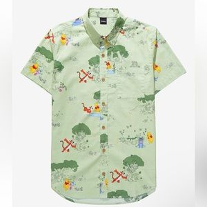 Disney Winnie the Pooh Earth Day Scenic Woven Button-Up‎ - BoxLunch Exclusive